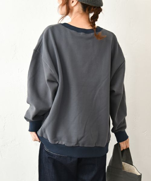 NARU｜裏起毛ロゴプリントカットソー [[669010]][C]