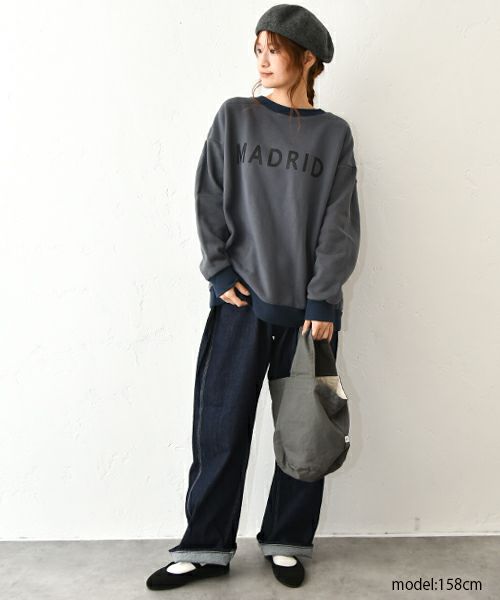 NARU｜裏起毛ロゴプリントカットソー [[669010]][C]