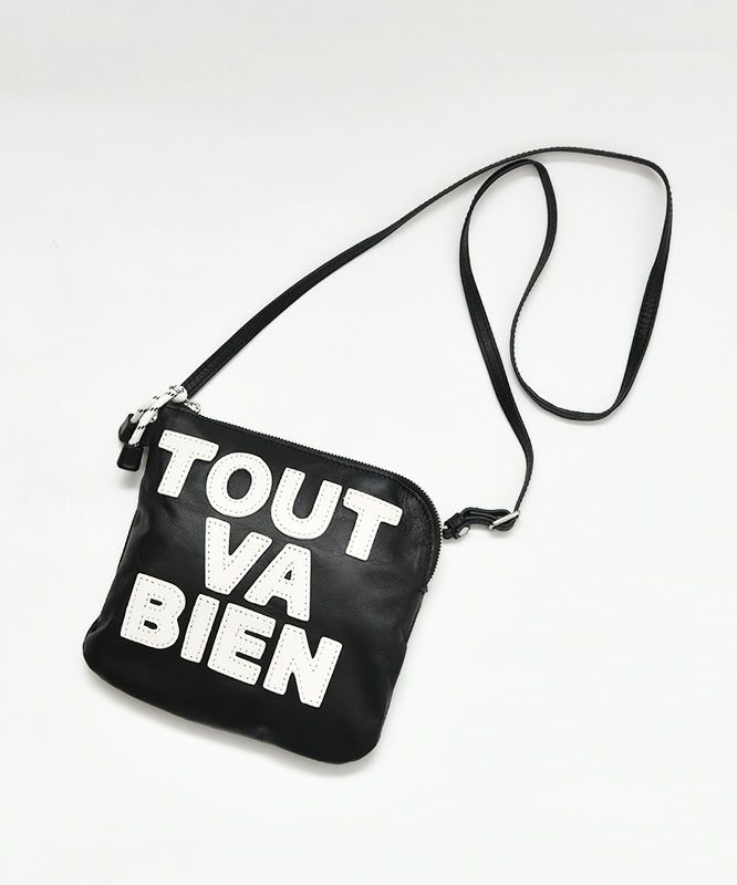 Ampersand｜LOGO leather pouch [[ER25-M83A]][C]