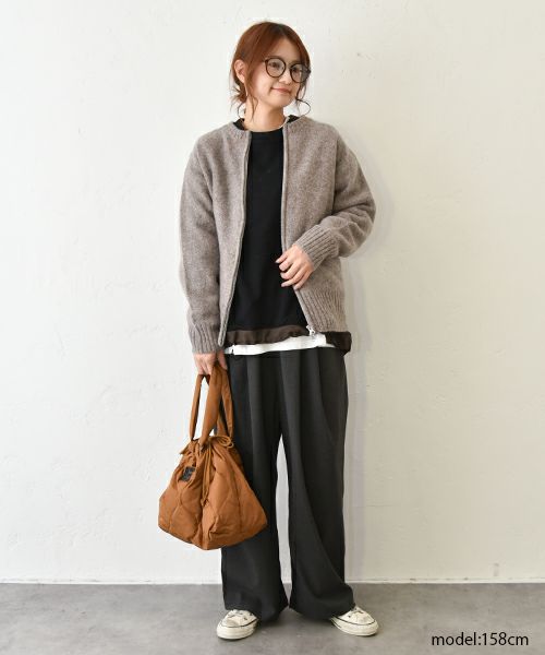 Our.｜ダブルジップ クルーネック ブルゾン[Ou-CD-06]][C]