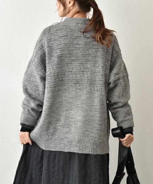 SUN VALLEY｜模様編みスラブニット [[SN8007254]][C]