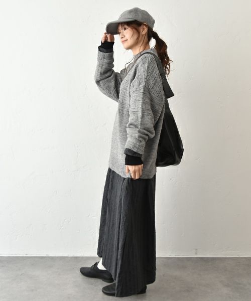 SUN VALLEY｜模様編みスラブニット [[SN8007254]][C]