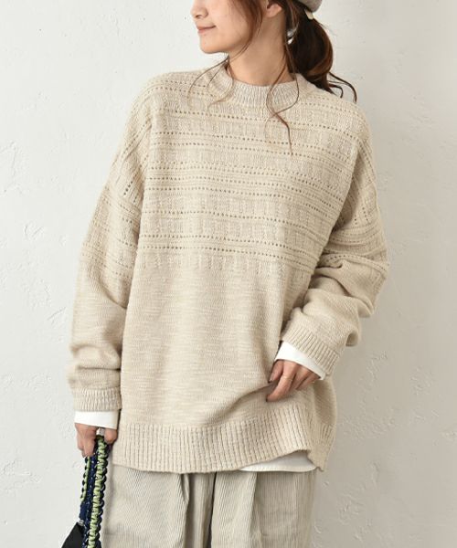 SUN VALLEY｜模様編みスラブニット [[SN8007254]][C]