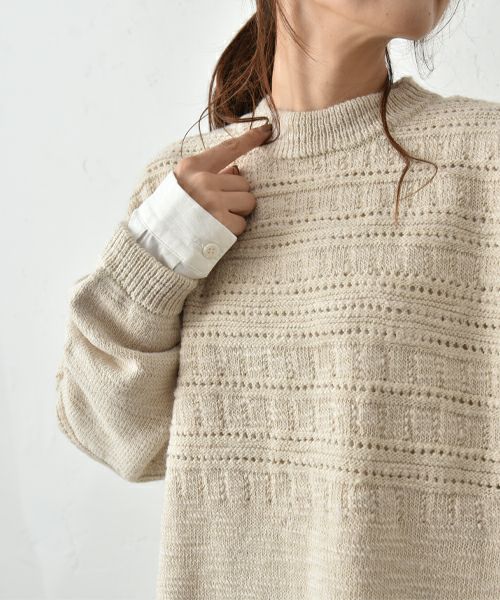 SUN VALLEY｜模様編みスラブニット [[SN8007254]][C]