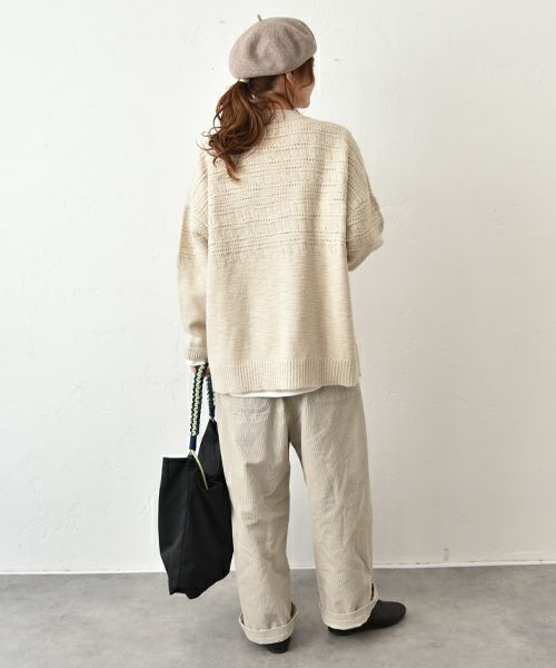 SUN VALLEY｜模様編みスラブニット [[SN8007254]][C]