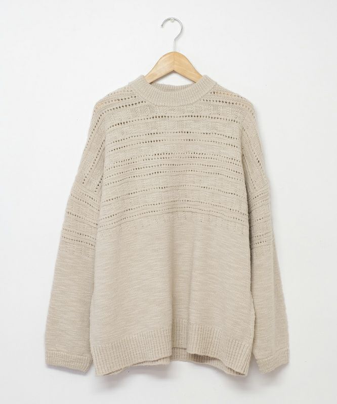  SUN VALLEY｜模様編みスラブニット [[SN8007254]][C]
