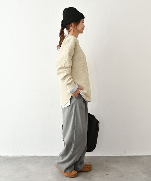 RNA｜Wフェイスリブプルオーバー [[M2564]][C]