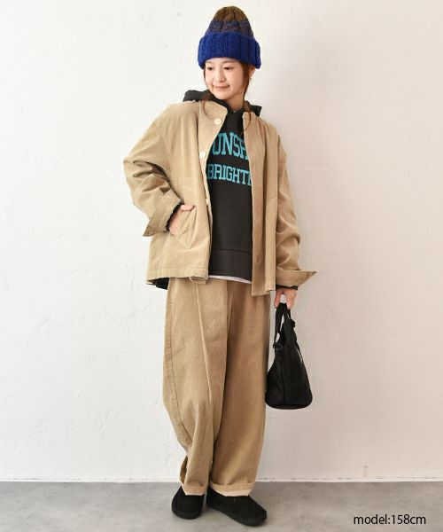 Our.｜コーデユロイノーカラージャケット [[Our-019]][C]