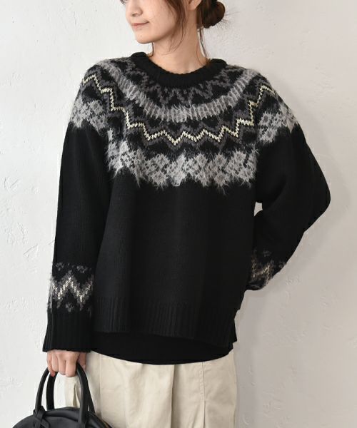 hagumu｜求心柄ニット [[CPMA-2255]][C]