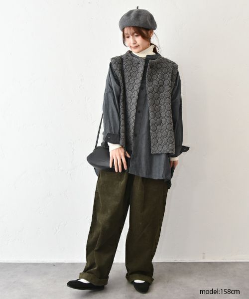 No18｜ドットジャガードベスト [[CE1VE251101]][C]