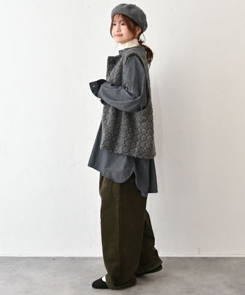 No18｜ドットジャガードベスト [[CE1VE251101]][C]