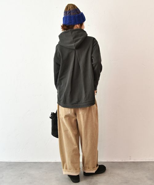 Our.｜スウェットロゴ入りデザインパーカー [[C-9045-1]][C]