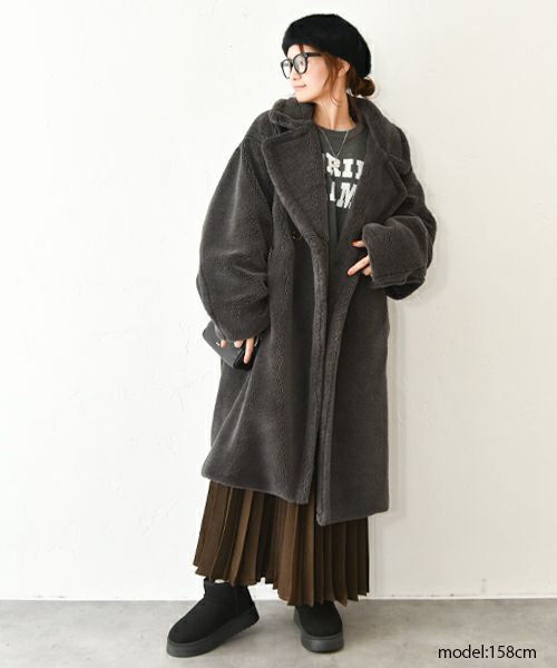 HUMS｜スウェットライクロゴニット [[MT-0491]][C]