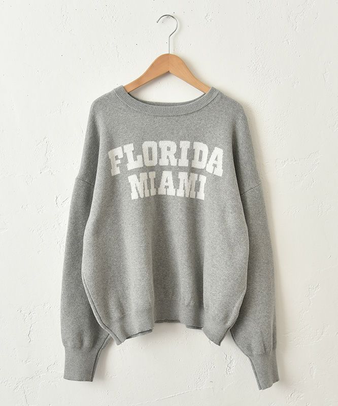 HUMS｜スウェットライクロゴニット [[MT-0491]][C]