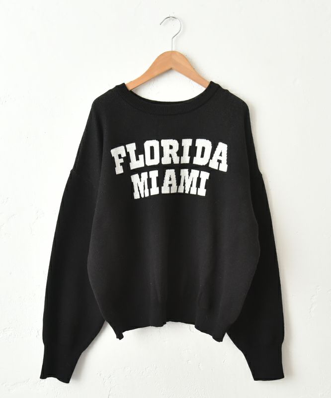 HUMS｜スウェットライクロゴニット [[MT-0491]][C]