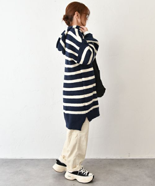 IN THE MARKET｜ボーダーニットチュニック [[C-2513]][C]