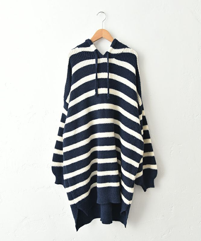  IN THE MARKET｜ボーダーニットチュニック [[C-2513]][C]