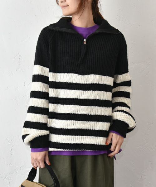 IN THE MARKET｜ハーフジップニット [[C-2515]][C]