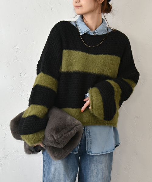 HUMS｜ボーダーニット [[C-5123]][C]