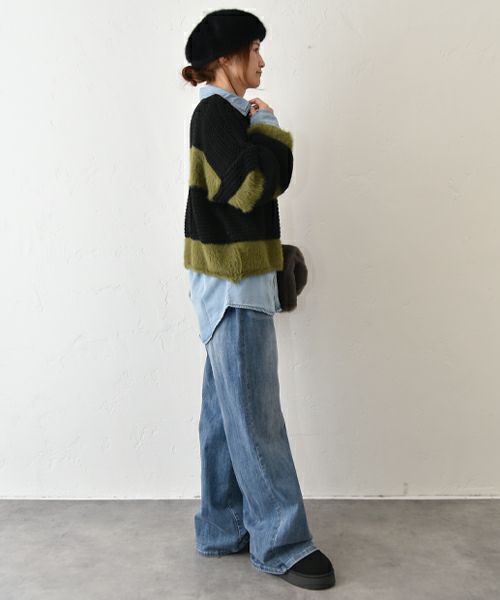 HUMS｜ボーダーニット [[C-5123]][C]