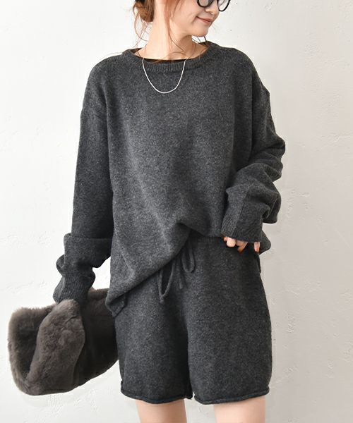 HUMS｜ニットショートパンツセットアップ [[C-5124]][C]