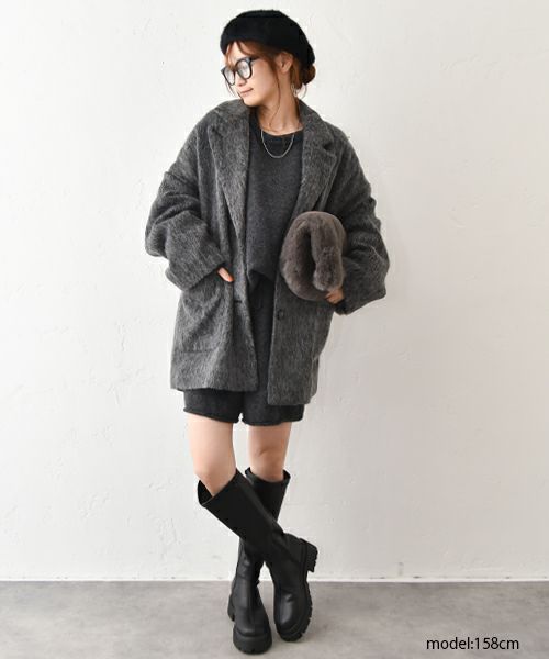 HUMS｜ニットショートパンツセットアップ [[C-5124]][C]