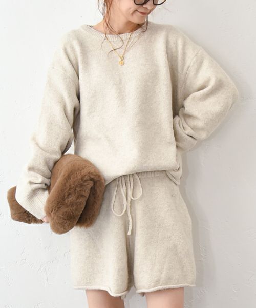 HUMS｜ニットショートパンツセットアップ [[C-5124]][C]