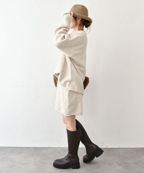 HUMS｜ニットショートパンツセットアップ [[C-5124]][C]