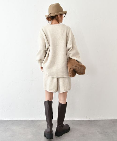 HUMS｜ニットショートパンツセットアップ [[C-5124]][C]