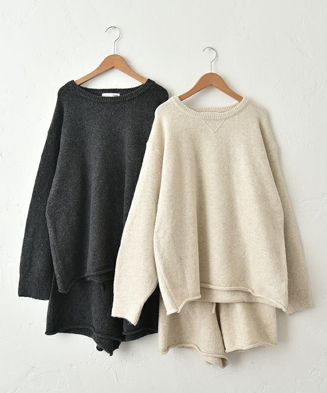 HUMS｜ニットショートパンツセットアップ [[C-5124]][C]