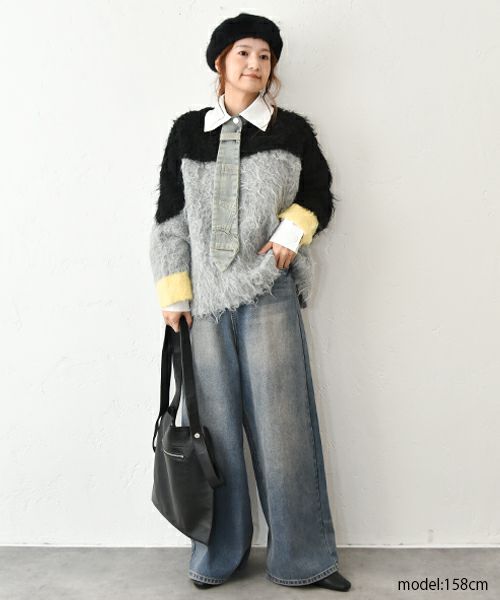 MICALLE MICALLE｜タイ付きデザインシャツ [[MMH135HDC]][C]