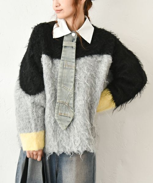 MICALLE MICALLE｜タイ付きデザインシャツ [[MMH135HDC]][C]