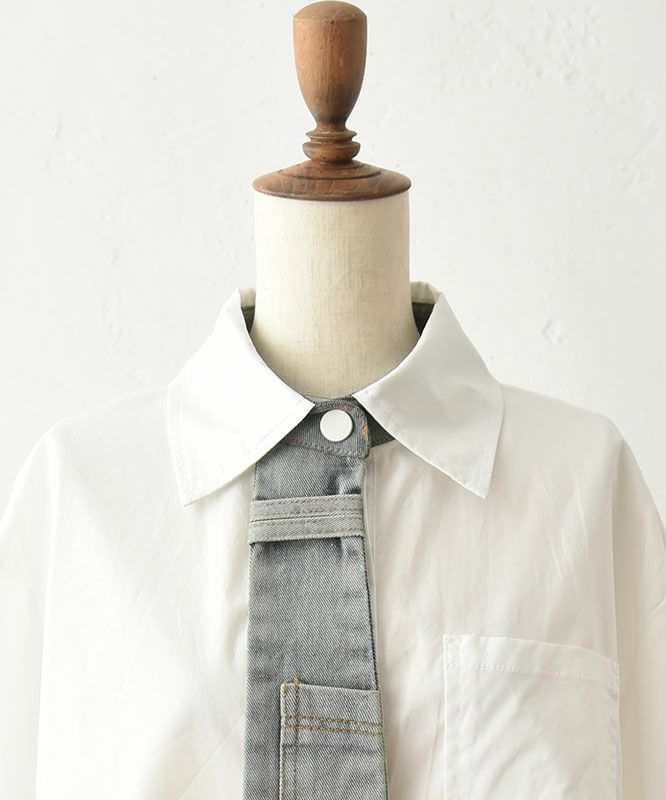 MICALLE MICALLE｜タイ付きデザインシャツ [[MMH135HDC]][C]