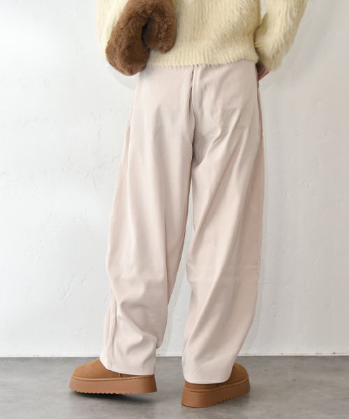 HUMS｜裏微起毛コクーンパンツ [[SAT-0037]][C]