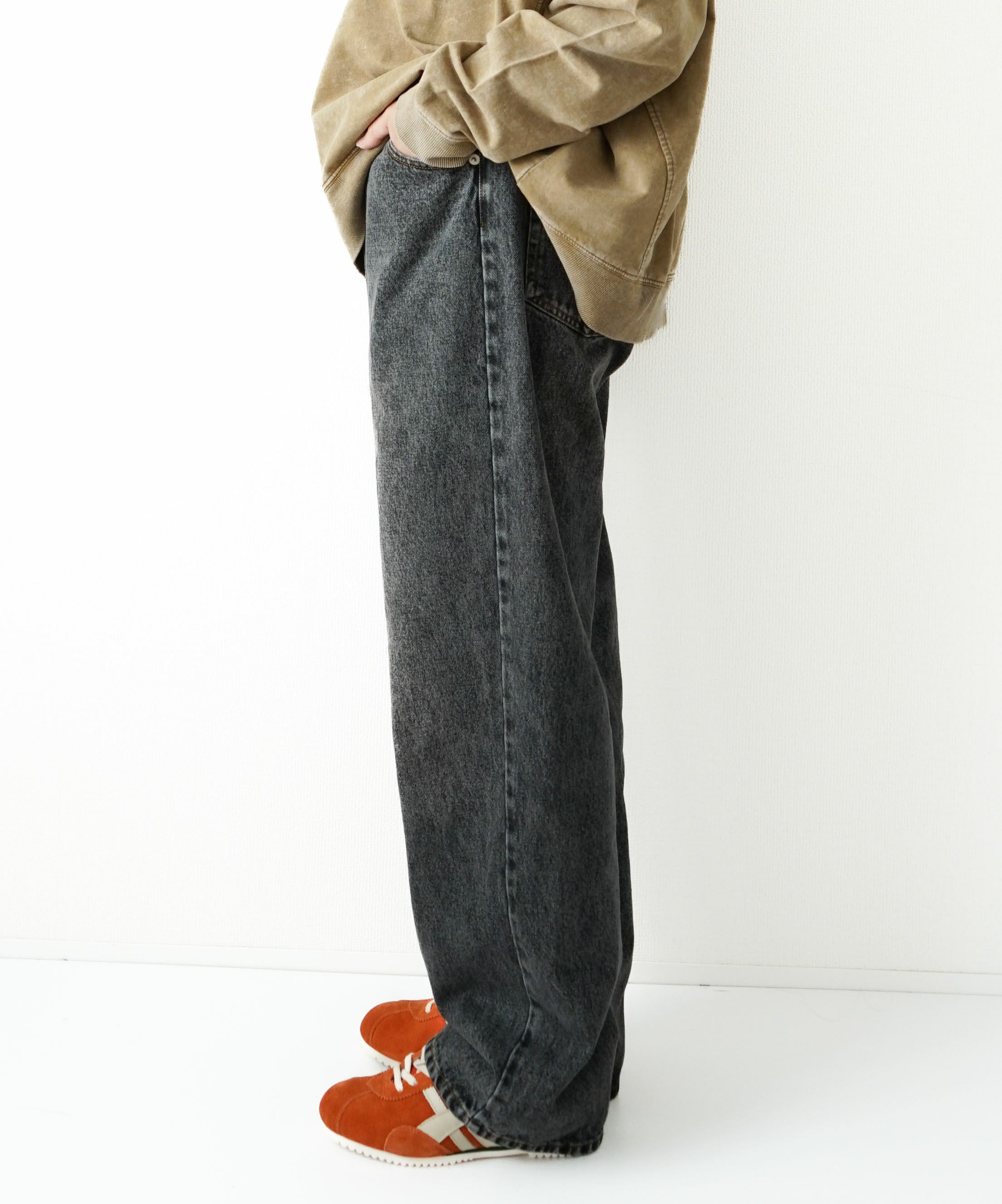 day standard｜ストレートデニム [[day-007-bk]][D]