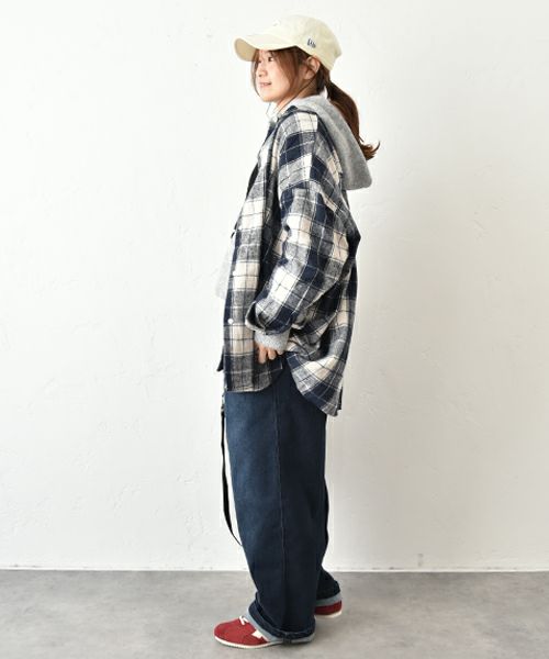 IN THE MARKET｜オーバーチェック柄シャツ [[C-2516]][C]