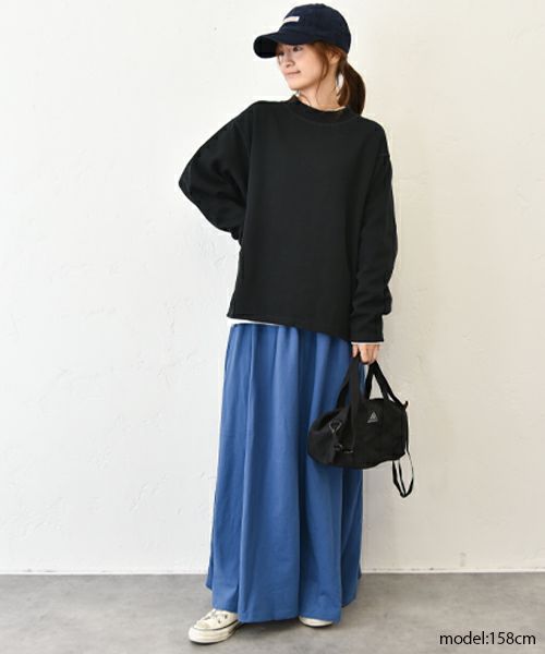 Our.｜カットリブ素材　モックネックプルオーバー [[C-9044]][C]