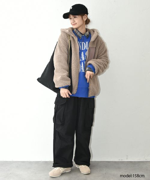 IN THE MARKET｜フードボアブルゾン [[HU-925581]][C]