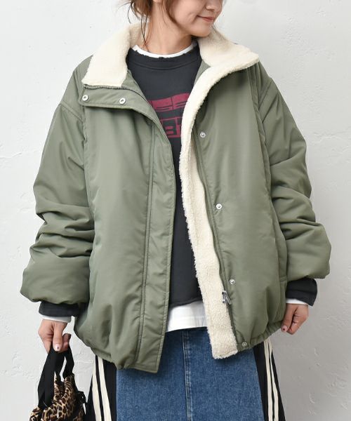 IN THE MARKET｜フリース スタンドミドルブルゾン [[HUG-1553F613]][C]