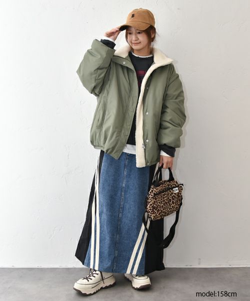 IN THE MARKET｜フリース スタンドミドルブルゾン [[HUG-1553F613]][C]