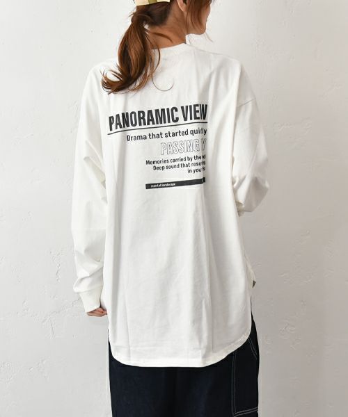 IN THE MARKET｜ラウンドヘムBIGシルエットプリントロンT [[40015352]][C]