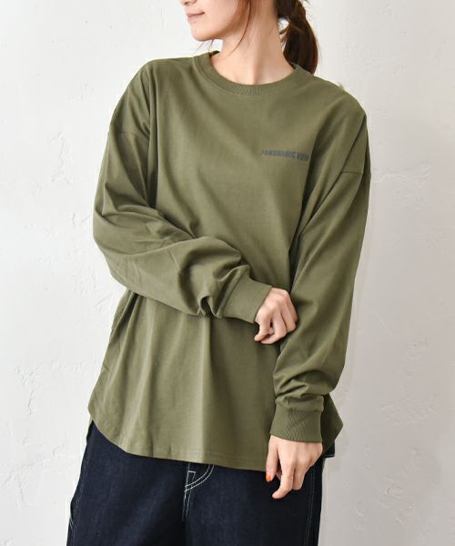 IN THE MARKET｜ラウンドヘムBIGシルエットプリントロンT [[40015352]][C]