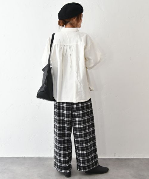 hagumu｜チェックイージータックパンツ [[95269081]][C]