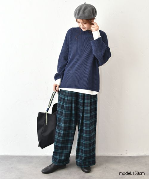 hagumu｜チェックイージータックパンツ [[95269081]][C]