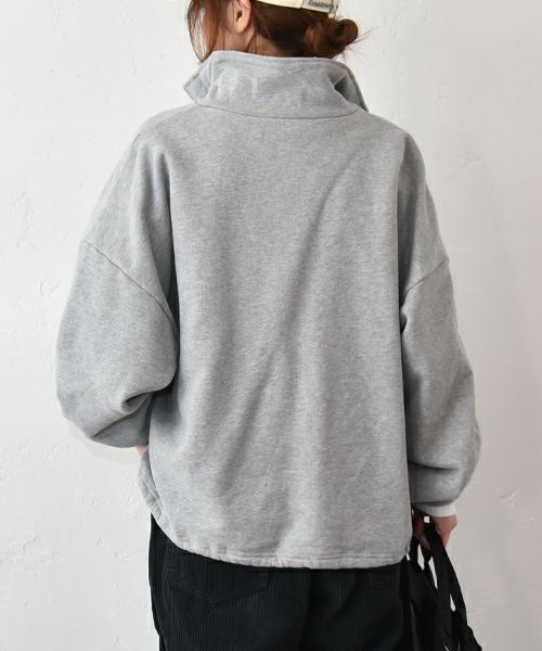 IN THE MARKET｜ハーフジップ裏起毛スウェット （裾ドローコード付き）[[C-2440]][C]