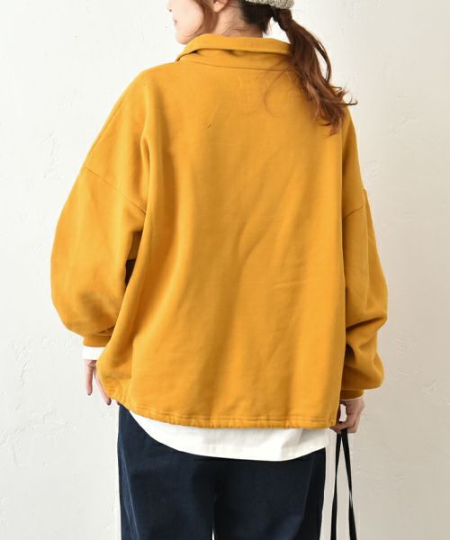 IN THE MARKET｜ハーフジップ裏起毛スウェット （裾ドローコード付き）[[C-2440]][C]