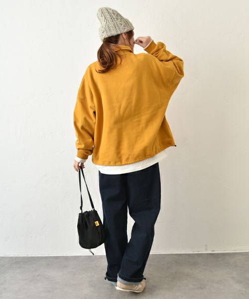IN THE MARKET｜ハーフジップ裏起毛スウェット （裾ドローコード付き）[[C-2440]][C]