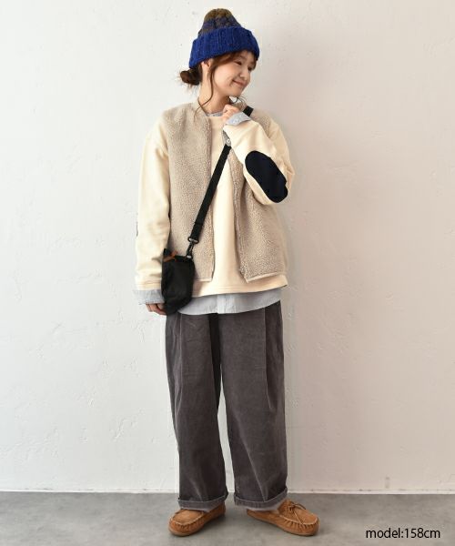 Our.｜ボア×ナイロン　リバーシブルベスト [[C-9049]][C]