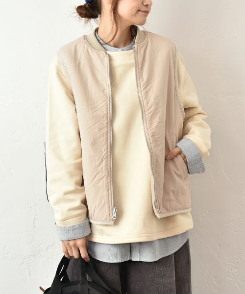 Our.｜ボア×ナイロン　リバーシブルベスト [[C-9049]][C]