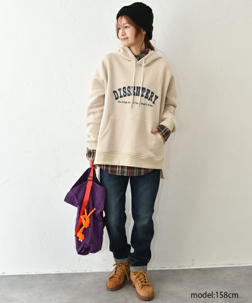 IN THE MARKET｜後ジップデザイン裏起毛パーカー [[C-2446]][C]